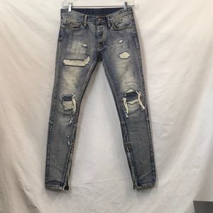 MNML M1 “Repaired Zipper Denim” Size 29